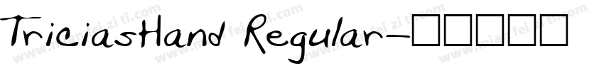 TriciasHand Regular字体转换